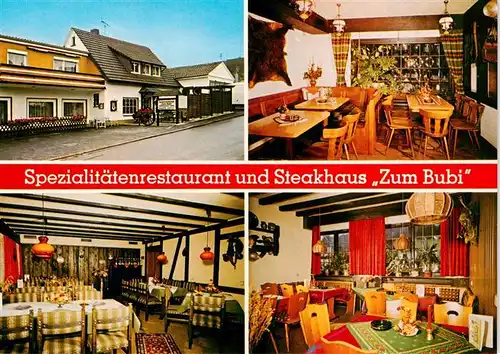 AK / Ansichtskarte 73911732 Gaderoth Spezialitaetenrestaurant und Steakhaus Zum Bubi Gastraeume