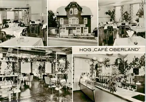 AK / Ansichtskarte  Neuhaus_Rennweg HOG Cafe Oberland Gastraeume Kuchentheke