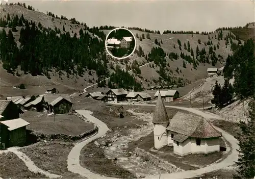 AK / Ansichtskarte  Liechtenstein_Fuerstentum Kirchlein Steg mit Restaurant Steg und Suecca