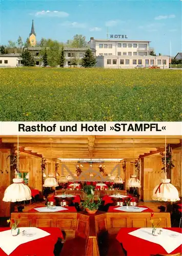 AK / Ansichtskarte 73911760 Alleshausen Rasthof und Hotel Stampel Gastraum