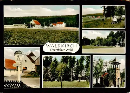 AK / Ansichtskarte  Waldkirch_Oberpfalz Gasthof zum Schellenberg Panorama Teilansichten Park