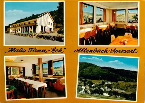 AK / Ansichtskarte  Altenbuch_Unterfranken Haus Tann Eck Gastraeume Panorama