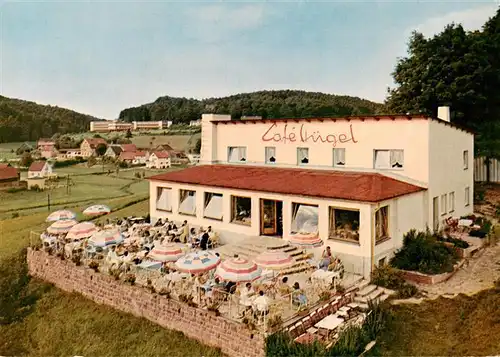 AK / Ansichtskarte  Gras-Ellenbach_Grasellenbach Cafe Huegel Terrasse