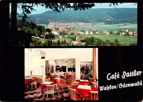 AK / Ansichtskarte 73911775 Wahlen_Odenwald Cafe Sattler Gaststube Panorama