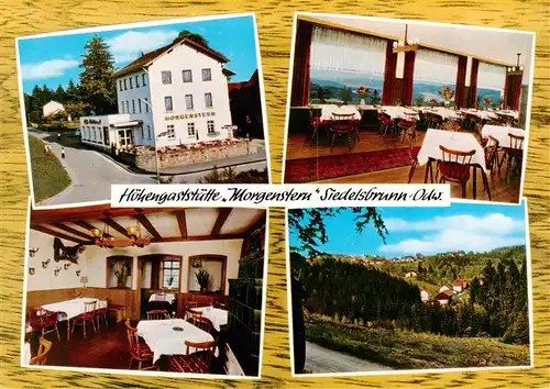 AK / Ansichtskarte 73911779 Siedelsbrunn Hoehengaststaette Morgenstern Gastraeume