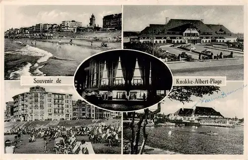 AK / Ansichtskarte  Knokke-Heist_Belgie Albert Plage Strand Panorama