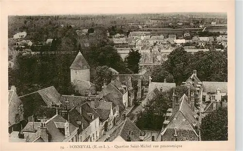 AK / Ansichtskarte  Bonneval_28_d_Eure-et-Loir Quartier Saint Michel vue panoramique