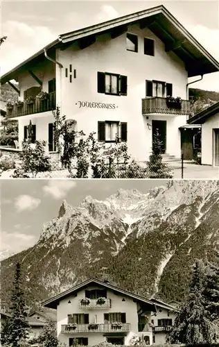 AK / Ansichtskarte  Mittenwald_Bayern Haus Jodlergruss