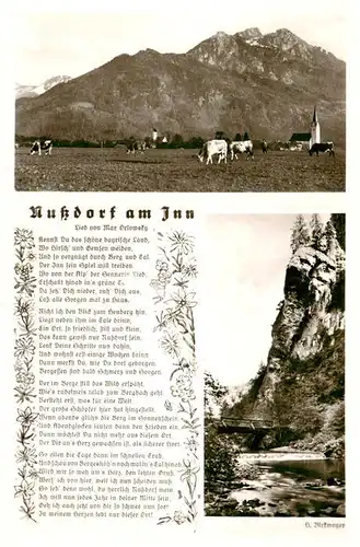 AK / Ansichtskarte 73911839 Nussdorf_Chiemgau mit Heuberg Muehltal mit Gams auf Felswand