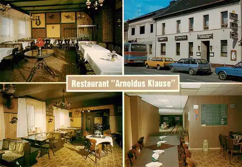 AK / Ansichtskarte 73911909 Arnoldsweiler Restaurant Arnoldus Klause Gastraeume Kegelbahn
