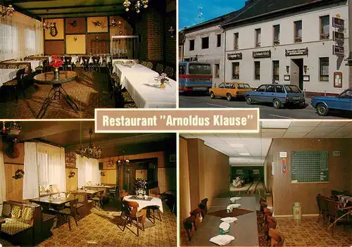 AK / Ansichtskarte 73911911 Arnoldsweiler Restaurant Arnoldus Klause Gastraeume Kegelbahn