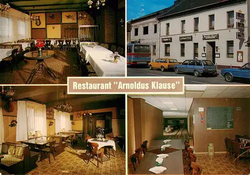 AK / Ansichtskarte  Arnoldsweiler Restaurant Arnoldus Klause Gastraeume Kegelbahn