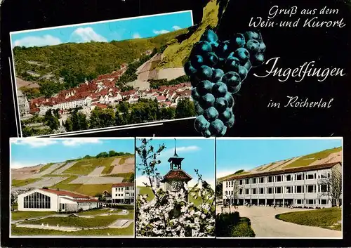 AK / Ansichtskarte 73911950 Ingelfingen Panorama Wein und Kurort Details