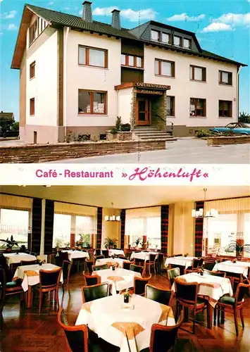 AK / Ansichtskarte 73911954 Raerin Cafe Restaurant Hoehenluft Gastraum