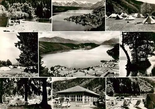 AK / Ansichtskarte  Doebriach_Millstaettersee Auto Camp  Pension und Fremdenzimmer Seepartien Strand Zeltplatz