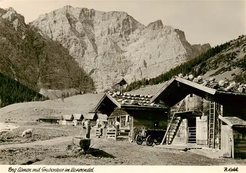 AK / Ansichtskarte  Eng_Hinterriss_Tirol_AT Eng Almen mit Grubenkar im Karwendel