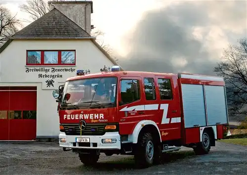 AK / Ansichtskarte  Feuerwehr_Fire-Brigade_Pompiers_Bomberos LF 8/6 Mercedes Benz Atego 917 Rebesgruen