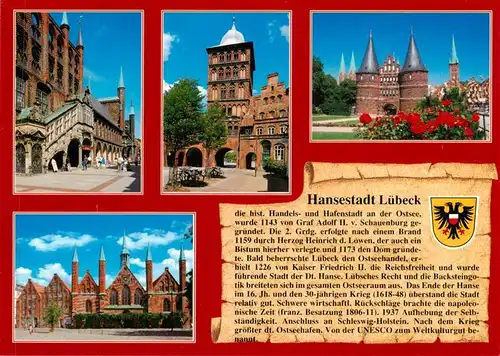 AK / Ansichtskarte  Chronik-AK Hansestadt Luebeck