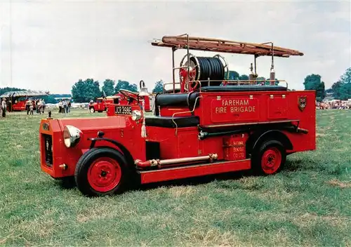 AK / Ansichtskarte  Feuerwehr_Fire-Brigade_Pompiers_Bomberos Replica 1929 Open Leyland Water Tender