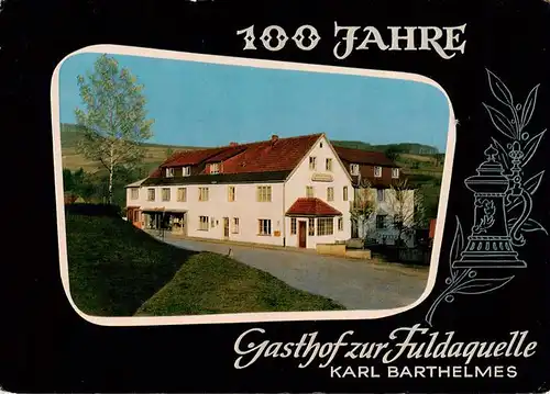 AK / Ansichtskarte 73912069 Obernhausen Gasthof zur Fuldaquelle