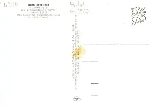AK / Ansichtskarte  Heidelberg__Neckar Hotel Schrieder