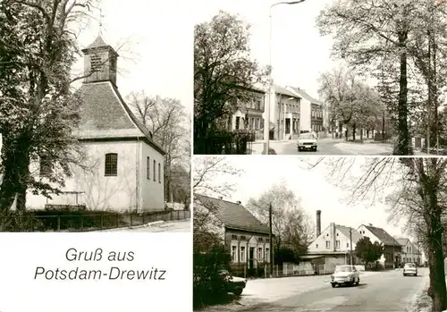 AK / Ansichtskarte  Drewitz_Niederlausitz Ev Kirche Neuendorfer Strasse Trebbiner Strasse