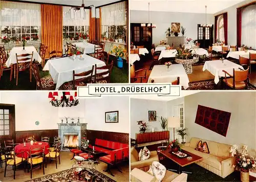 AK / Ansichtskarte  Brilon Hotel Druebelhof Gastraeume Kaminzimmer