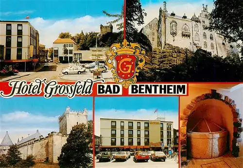 AK / Ansichtskarte  Bad_Bentheim Hotel Grossfeld Schloss Teilansichten