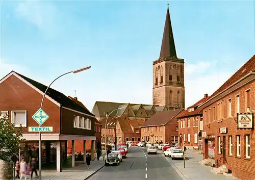 AK / Ansichtskarte  Emsbueren Bahnhofstrasse Kirche