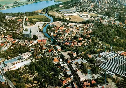 AK / Ansichtskarte  Nordhorn Erfrischungshalle Ute Gruenhagen Fliegeraufnahme