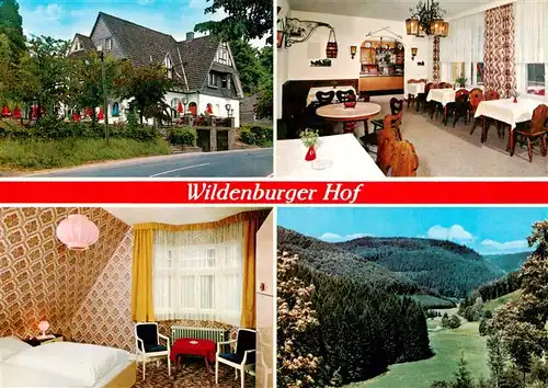 AK / Ansichtskarte  Crottorf_Morsbach Wildenburger Hof Gastraum Zimmer Panorama