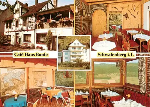 AK / Ansichtskarte  Schwalenberg Cafe Haus Bunte Gastraeume