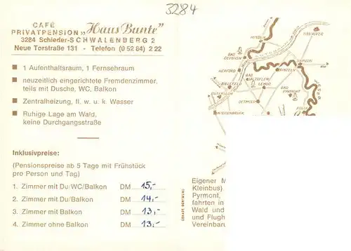 AK / Ansichtskarte  Schwalenberg Cafe Haus Bunte Gastraeume