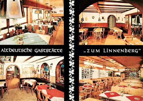 AK / Ansichtskarte 73912185 Bonsweiher Altdeutsche Gaststaette zum Linnenberg Gastraeume