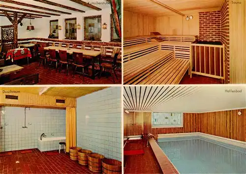 AK / Ansichtskarte  Hammelbach_Grasellenbach Pony-Hotel Sporthotel Sauna Hallenbad Gastraum