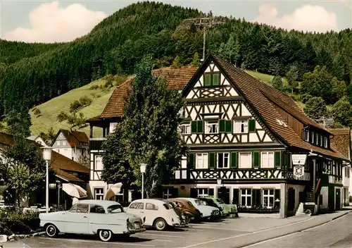 AK / Ansichtskarte  Schenkenzell Gasthaus Pension zur Sonne Fachwerkhaus