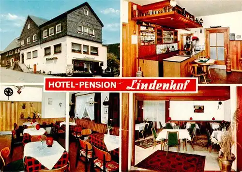 AK / Ansichtskarte 73912220 Wingeshausen Hotel Pension Lindenhof Gastraeume Theke