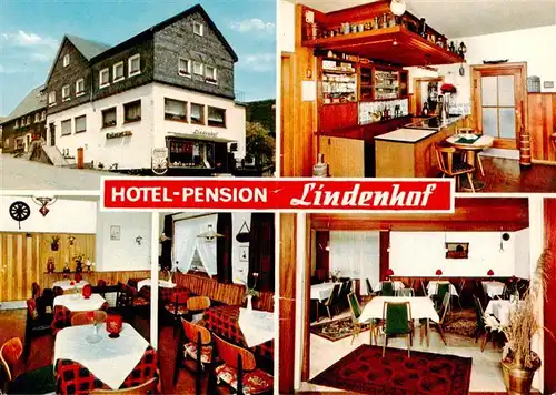 AK / Ansichtskarte  Wingeshausen Hotel Pension Lindenhof Gastraeume Theke