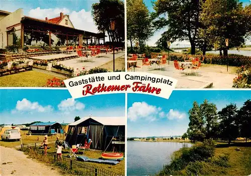 AK / Ansichtskarte 73912223 Boehme Gaststaette und Campingplatz Rethemer Faehre