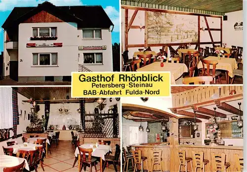 AK / Ansichtskarte  Steinau_Fulda Gasthof Rhoenblick Gastraeume Bar