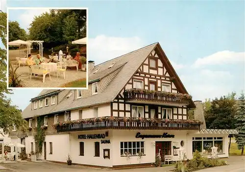 AK / Ansichtskarte  Winterberg_Hochsauerland Hotel Engemann Kurve Freiterrasse