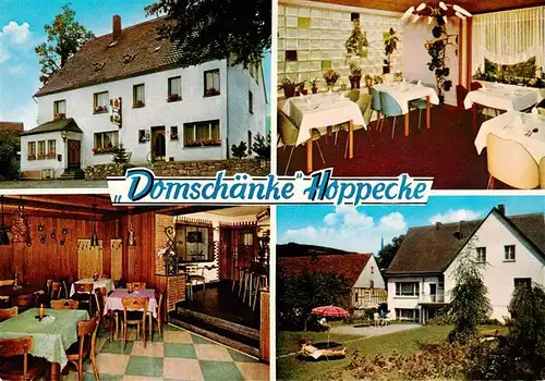 AK / Ansichtskarte  Hoppecke_Brilon Domschaenke Gastraeume Liegewiese