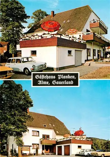 AK / Ansichtskarte  Alme_Brilon_Sauerland Gaestehaus Planken Terrasse