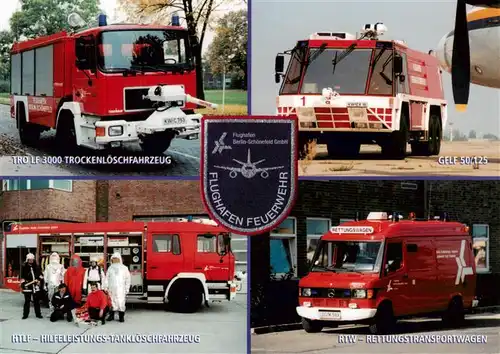 AK / Ansichtskarte  Feuerwehr_Fire-Brigade_Pompiers_Bomberos Flughafen Feuerwehr Berlin_schoenefeld 