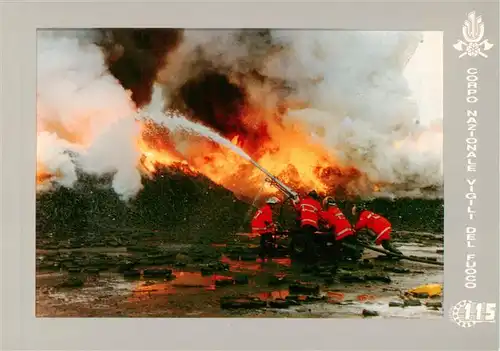 AK / Ansichtskarte  Feuerwehr_Fire-Brigade_Pompiers_Bomberos Copo Nazionale Vigili del Fuoco Porto Marina di Carrara