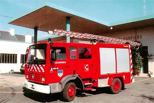 AK / Ansichtskarte  Feuerwehr_Fire-Brigade_Pompiers_Bomberos Nos Sapeurs Pompiers 22740 Lezardrieux Renault S160 Milliner/Camiva