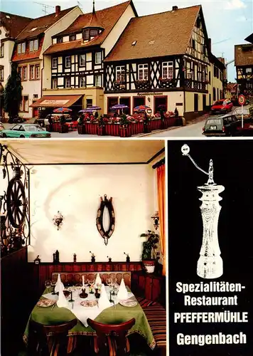 AK / Ansichtskarte 73912359 Gengenbach Spezialitaeten Restaurant Pfeffermuehle Weinstube