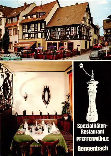 AK / Ansichtskarte  Gengenbach Spezialitaeten Restaurant Pfeffermuehle Weinstube