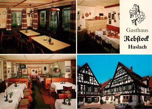 AK / Ansichtskarte  Haslach_Kinzigtal Gasthaus Rebstock Gastraeume