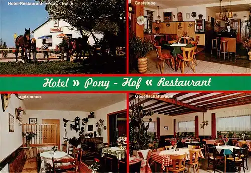 AK / Ansichtskarte 73912378 Krekel Hotel Restaurant Pony Hof Gastraeume Bar